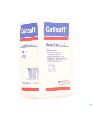 Cutisoft n/st non woven 4pl    5,0x 5,0cm 100