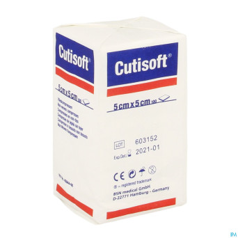 Cutisoft n/st non woven 4pl    5,0x 5,0cm 100
