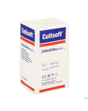 Cutisoft n/st non woven 4pl    5,0x 5,0cm 100