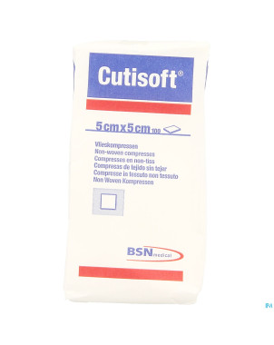 Cutisoft n/st non woven 4pl    5,0x 5,0cm 100