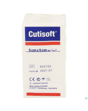 Cutisoft n/st non woven 4pl    5,0x 5,0cm 100