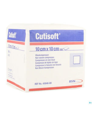 Cutisoft n/st non woven 4pl    10,0x 10,0cm 100