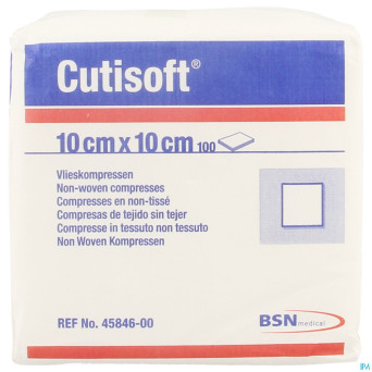 Cutisoft n/st non woven 4pl    10,0x 10,0cm 100