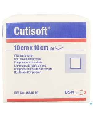Cutisoft n/st non woven 4pl    10,0x 10,0cm 100