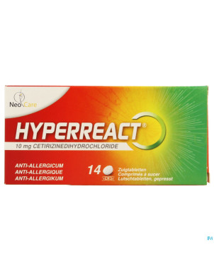 Hyperreact 10mg comp a sucer 14x10mg rempl.3001872