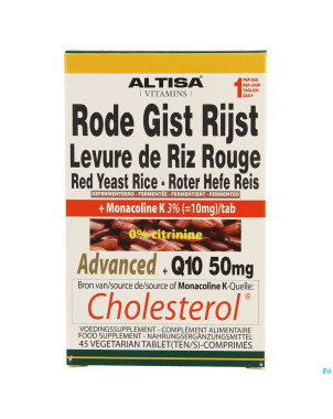 Altisa levure riz rge adv.complx+q10 natur tabl 45