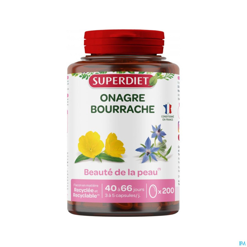 Superdiet onagre bourrache    caps 200