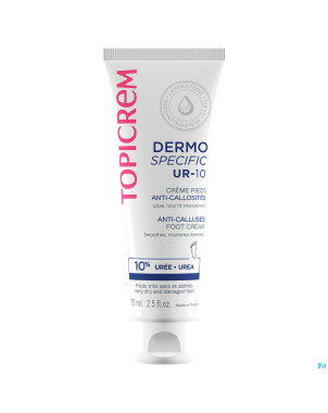 Topicrem ur10 creme pieds a/callosites   tube 75ml