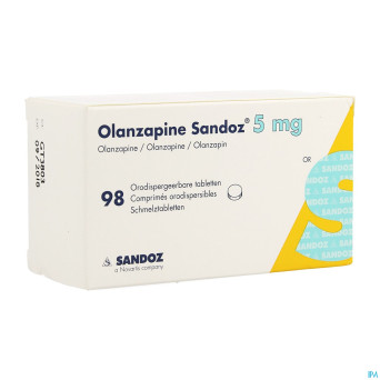 Olanzapine sandoz  5mg impexeco comp orodisp.98pip