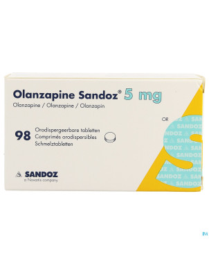 Olanzapine sandoz  5mg impexeco comp orodisp.98pip