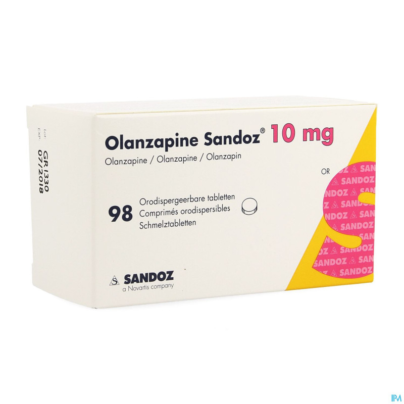 Olanzapine sandoz 10mg impexeco comp orodisp.98pip