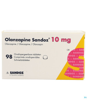 Olanzapine sandoz 10mg impexeco comp orodisp.98pip