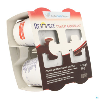 Resource dessert gourmand chocolat 4x125g 12311109