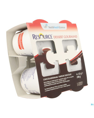 Resource dessert gourmand chocolat 4x125g 12311109