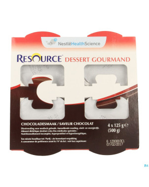 Resource dessert gourmand chocolat 4x125g 12311109