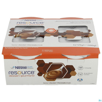 Resource dessert gourmand chocolat 4x125g 12311109