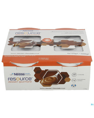 Resource dessert gourmand chocolat 4x125g 12311109