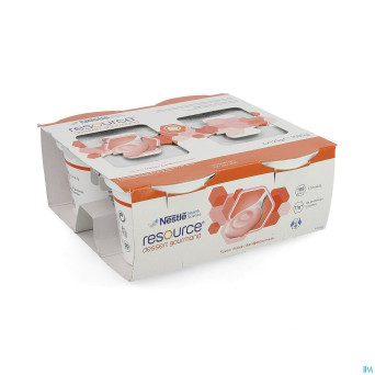 Resource dessert gourmand fraise   4x125g 12311130