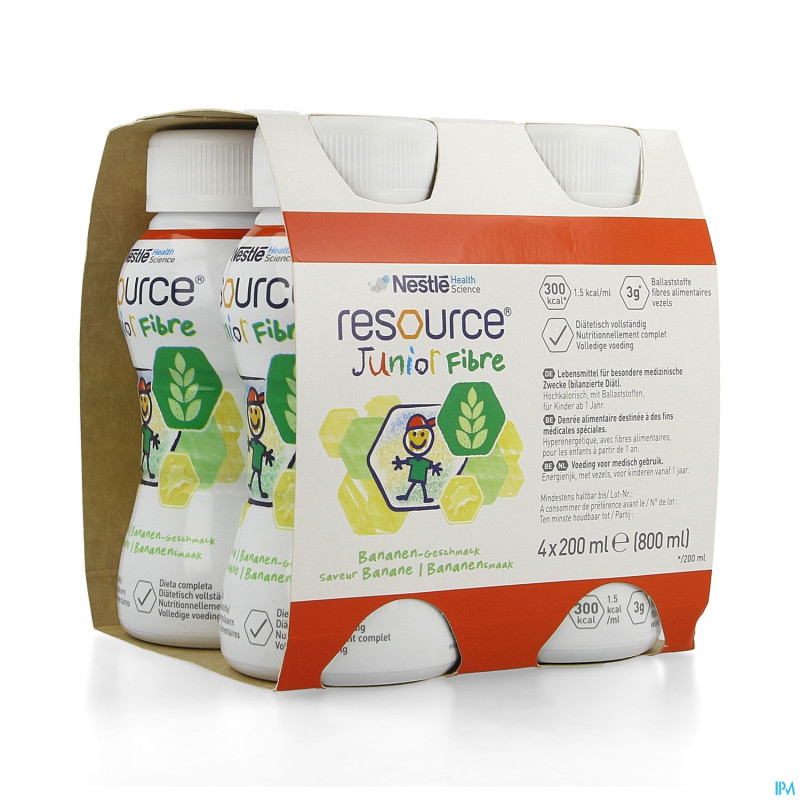 Resource junior fibre banane    4x200ml