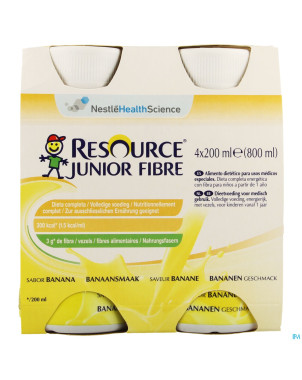 Resource junior fibre banane    4x200ml