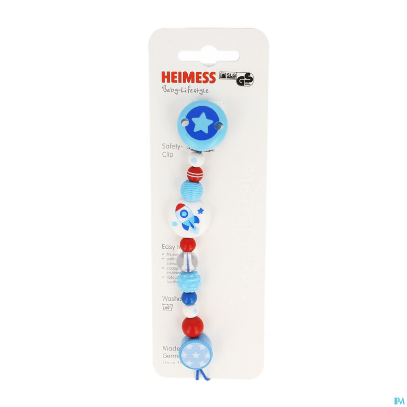 Heimess attache sucette plastc fusee