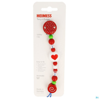 Heimess attache sucette plastc coeur