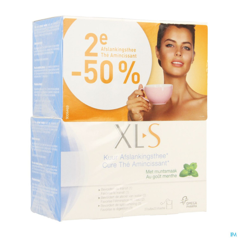 Xls cure duopack the menthe sach 2x20 2eme -50%
