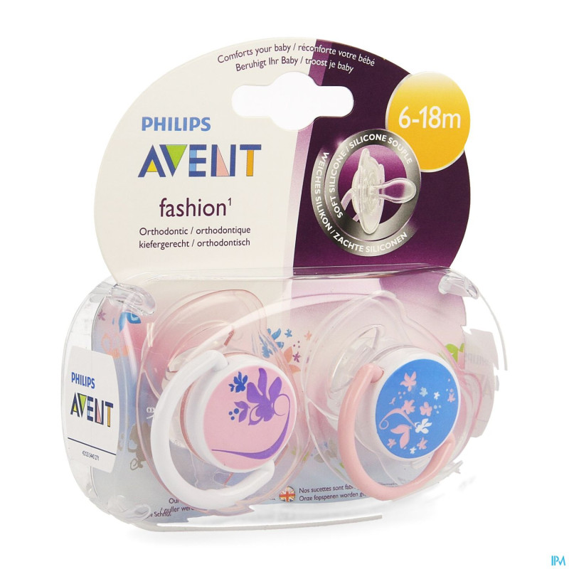 Philips avent sucette fash. 6-18m singe fleur 2