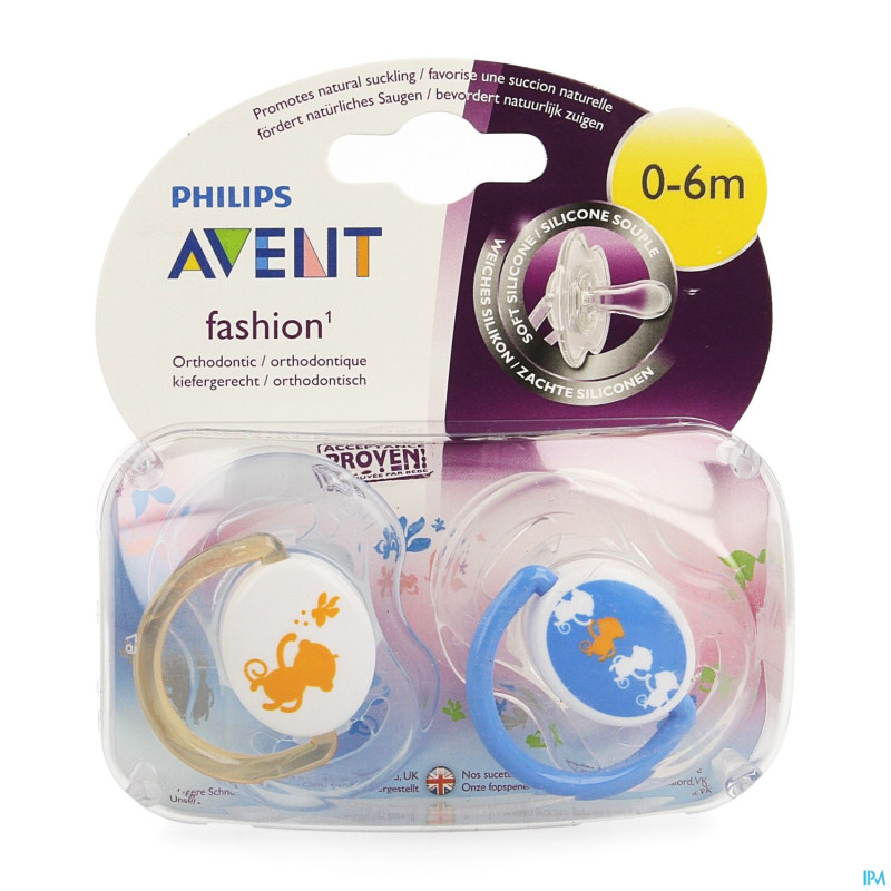 Philips avent sucette fash. 0- 6m singe fleur 2