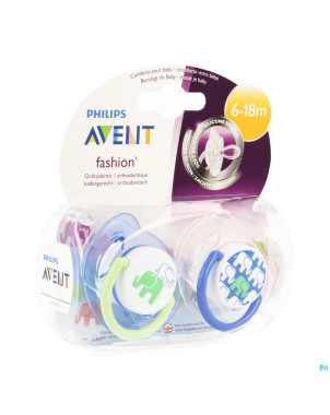 Philips avent sucette fash. 6-18m elephant 2