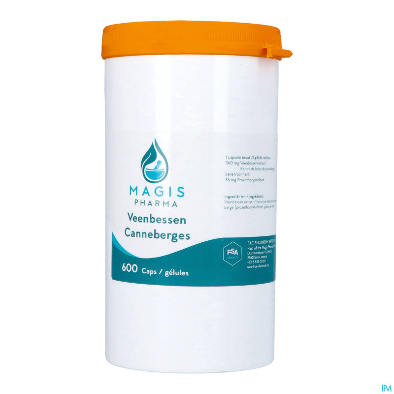 Canneberge    caps  600 magis