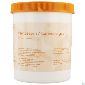 Canneberge    caps  600 magis