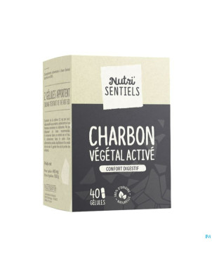 Charbon vegetal active    caps  40