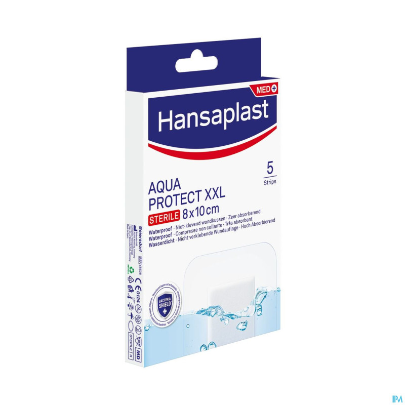 Hansaplast aqua prot. strips xxl  5
