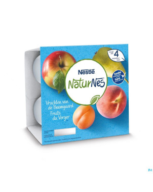 Naturnes fruits jardin   pot 4x100g