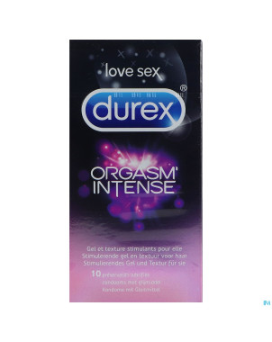 Durex orgasm intense    preservatifs 10