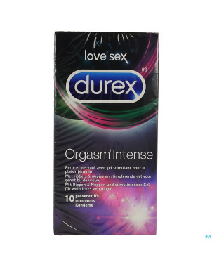 Durex orgasm intense    preservatifs 10