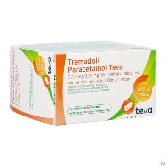 Tramadol paracetamol 37,5mg/325mg teva comp pel120