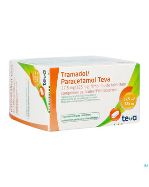 Tramadol paracetamol 37,5mg/325mg teva comp pel120