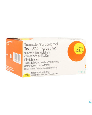 Tramadol paracetamol 37,5mg/325mg teva comp pel120