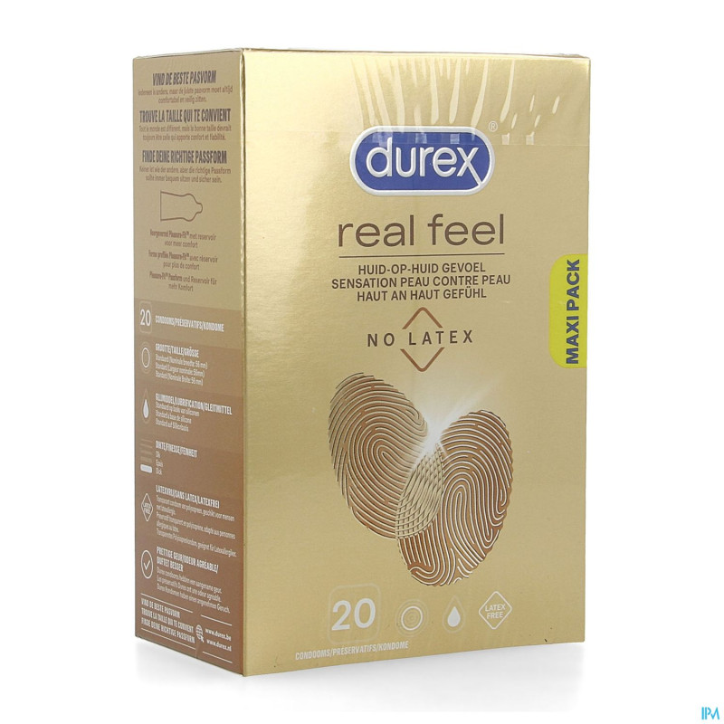 Durex real feel condoms    20