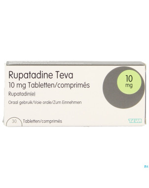 Rupatadine teva 10mg comp  30