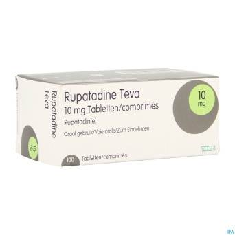 Rupatadine teva 10mg comp 100