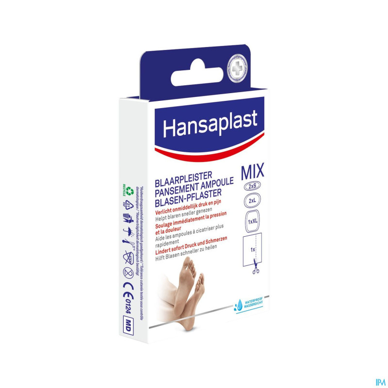 Hansaplast sos kit pansement ampoules    strip 6