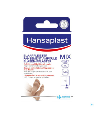 Hansaplast sos kit pansement ampoules    strip 6