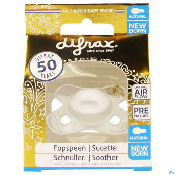 Difrax sucette -2 +2m natural or