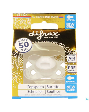 Difrax sucette -2 +2m natural or