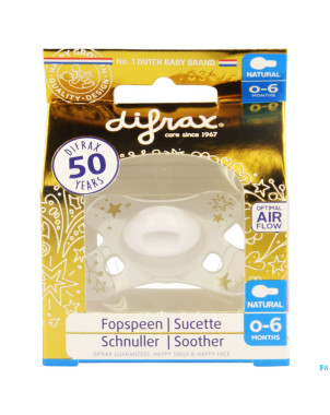 Difrax sucette 0-6m natural or