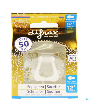 Difrax sucette 12m+ natural or