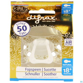 Difrax sucette +18m natural or